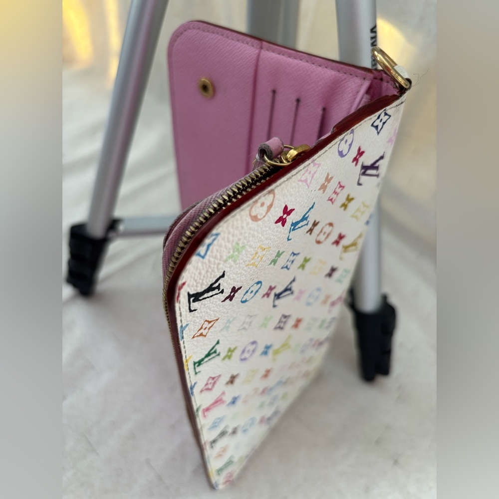 Louis Vuitton White Multicolor Monogram Wallet - Picture 2 of 7